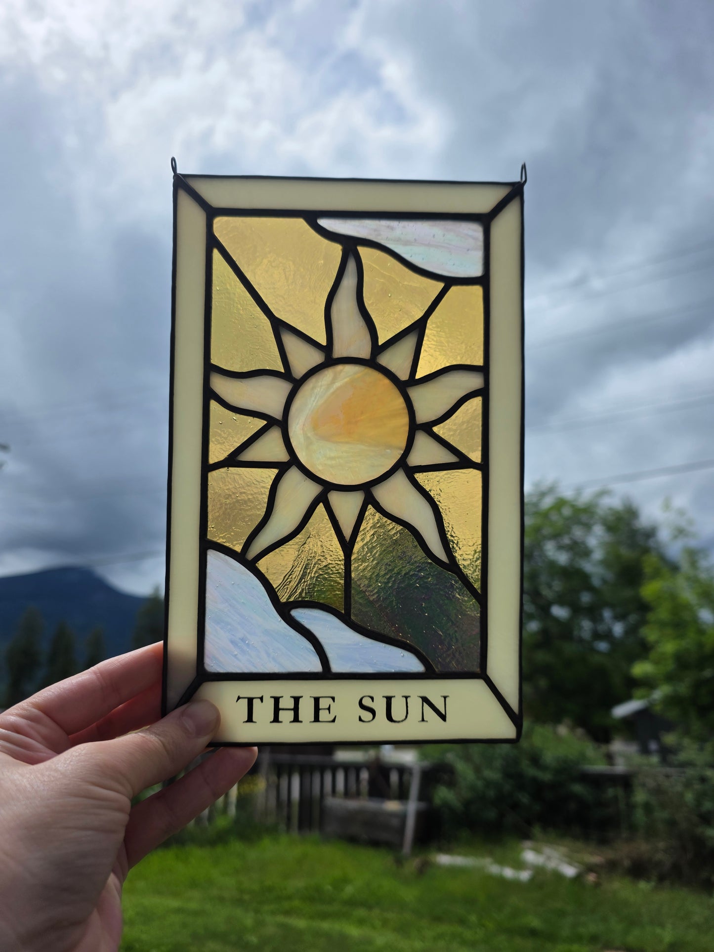 The Sun Tarot Stained Glass Suncatcher