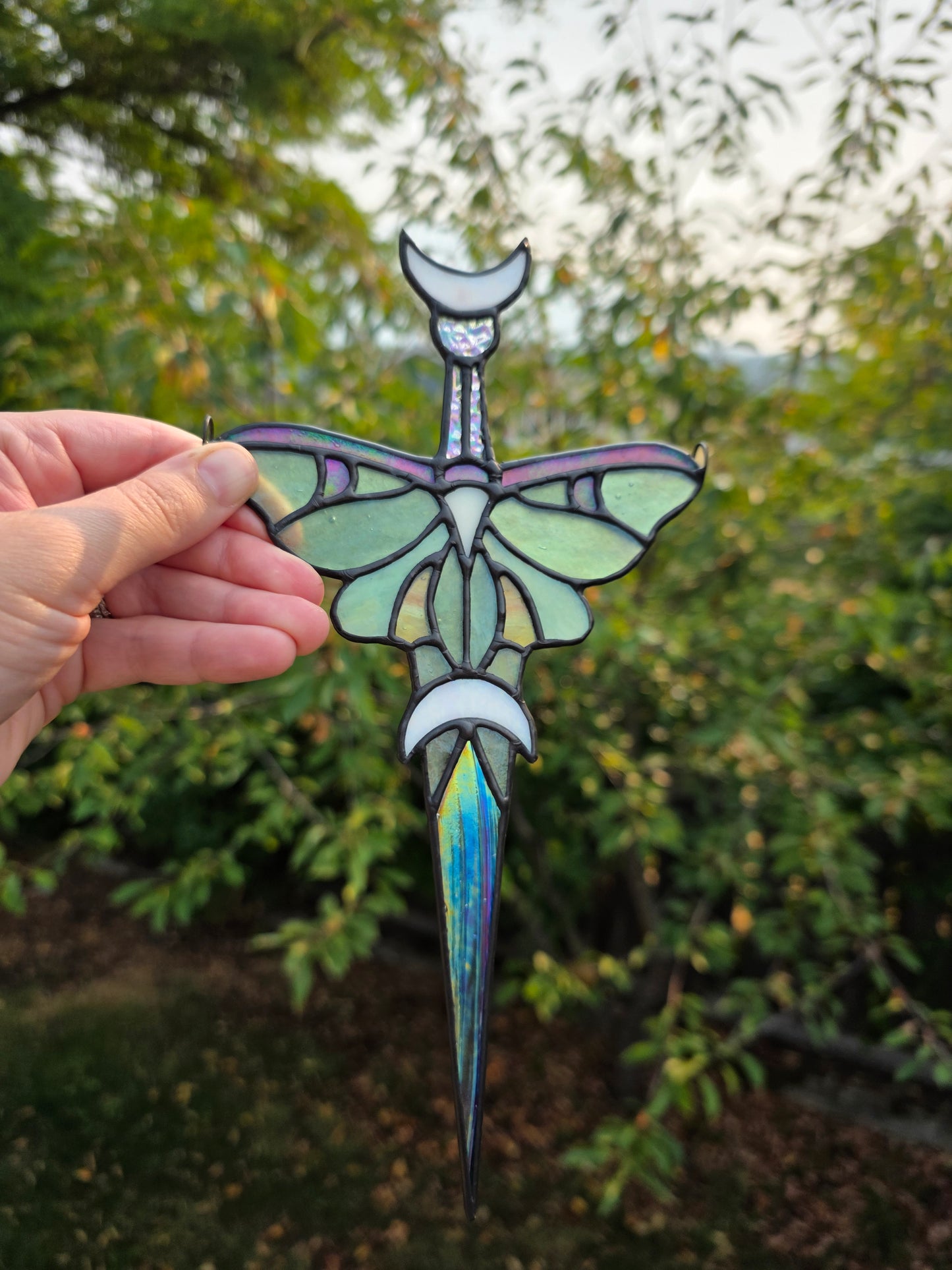 Luna Moth Dagger Suncatcher