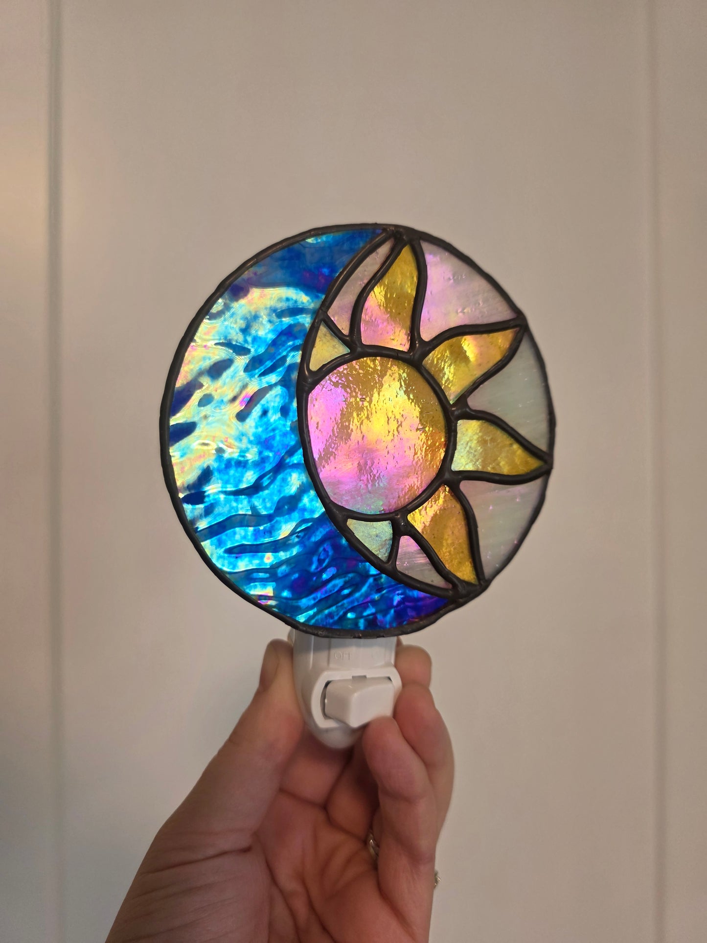 Sun & Moon Stained Glass Nightlight