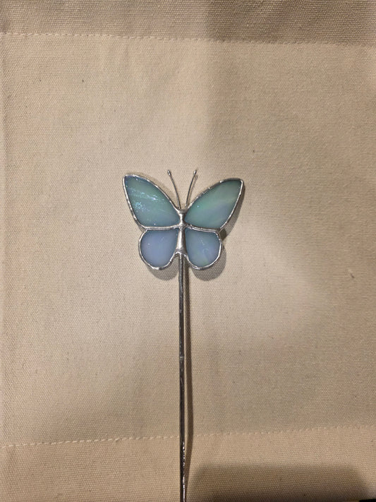 Butterfly Stained Glass Plant Stake