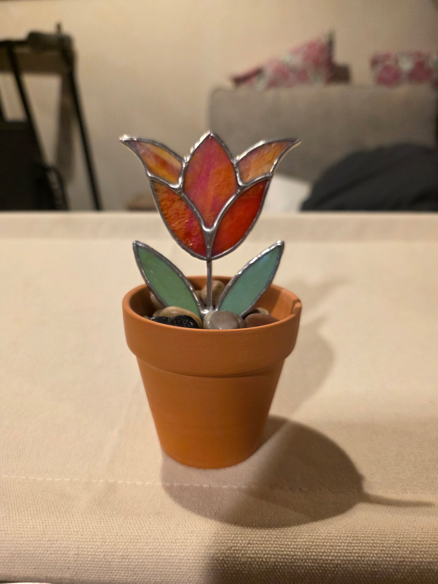 Potted Stained Glass Flower