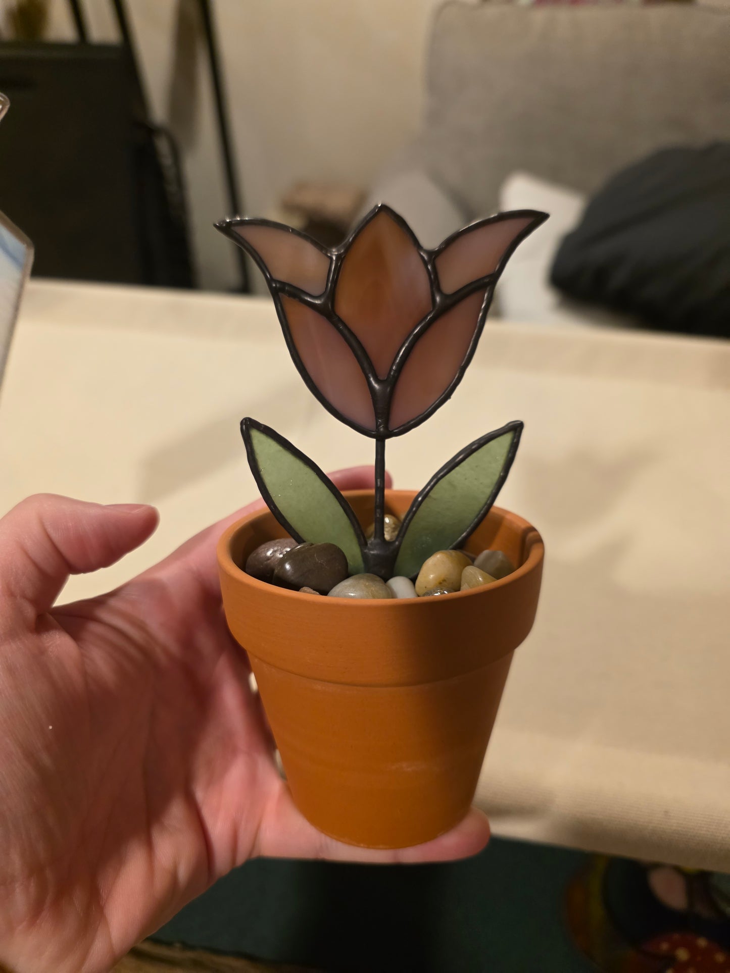 Potted Stained Glass Flower