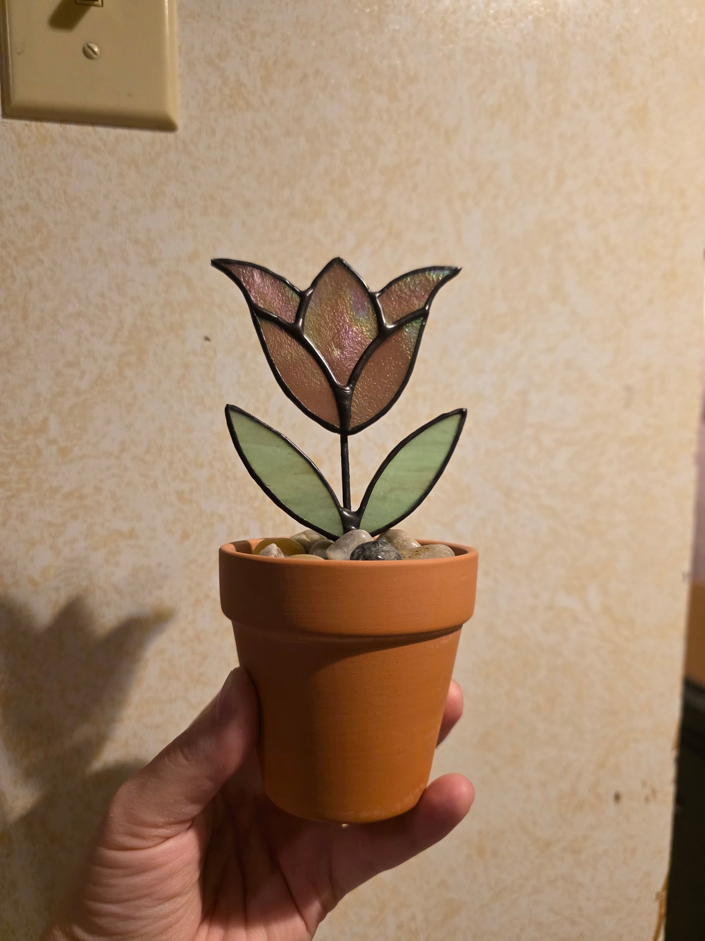 Potted Stained Glass Flower