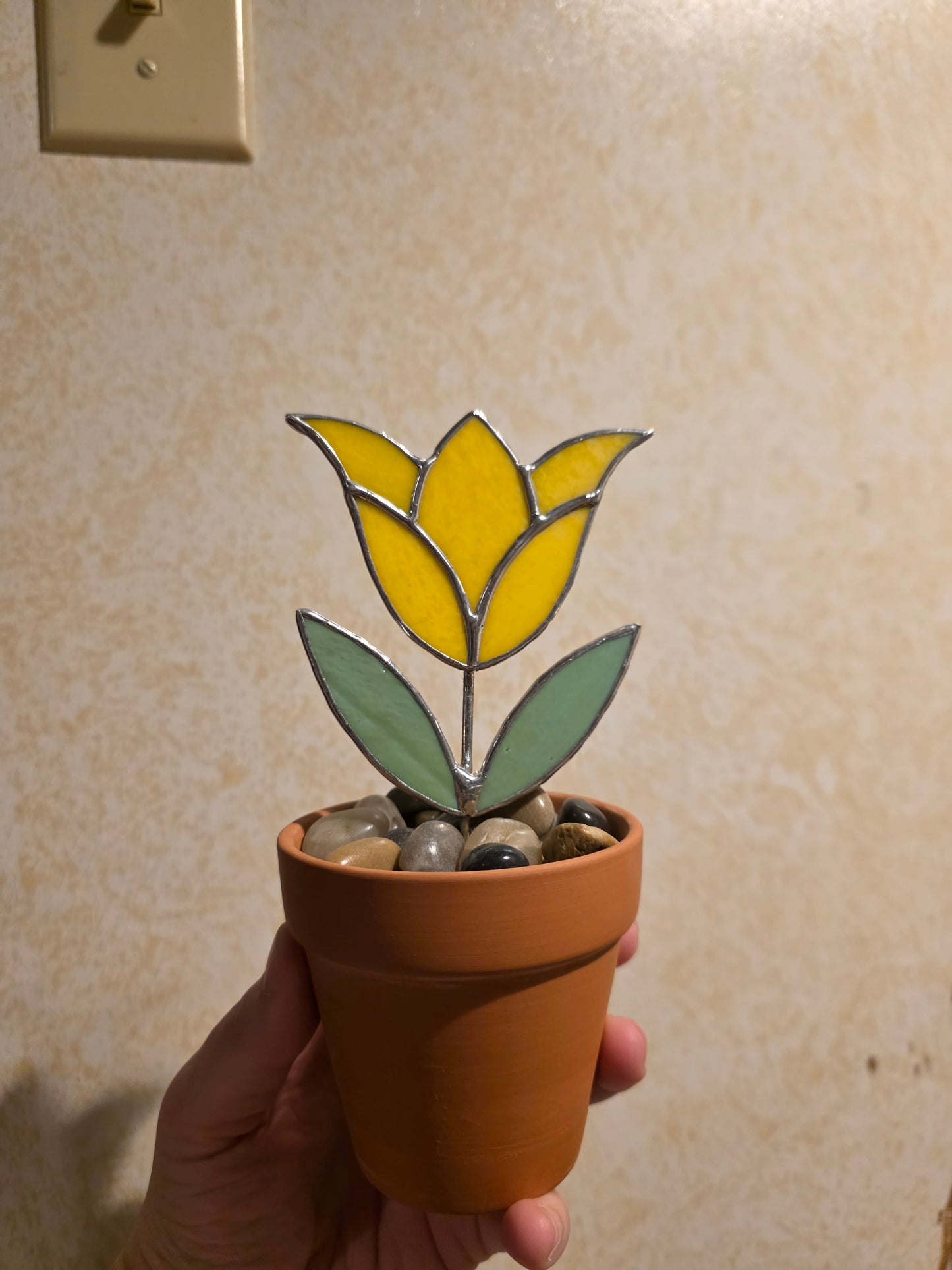 Potted Stained Glass Flower