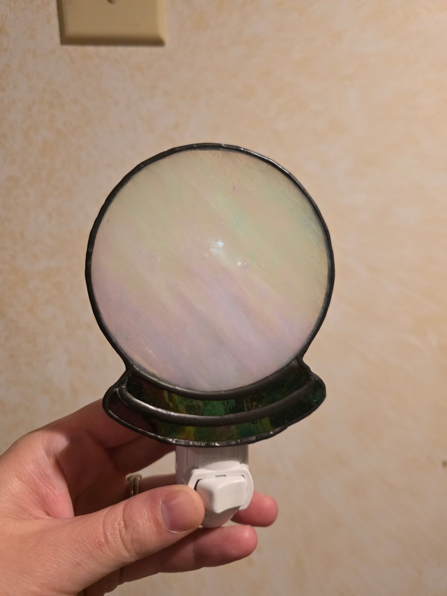 Crystal Ball Stained Glass Night Light