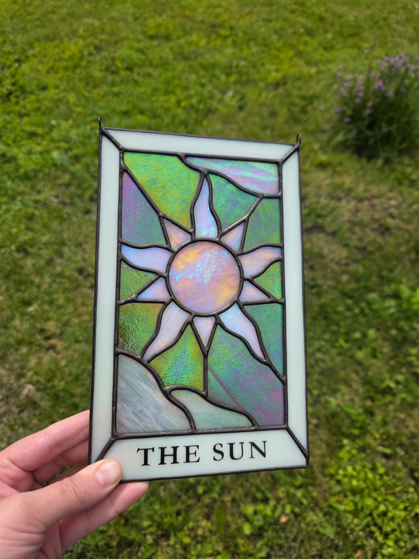 The Sun Tarot Stained Glass Suncatcher