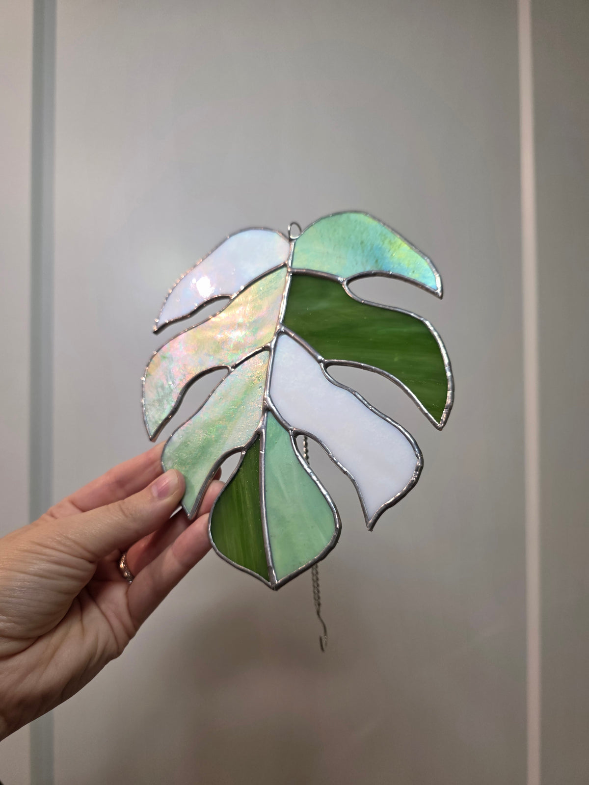 Medium Monstera Leaf Suncatcher