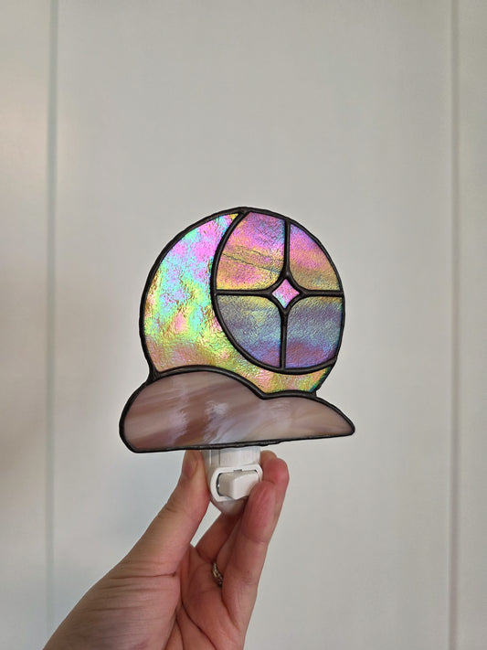 Mauve & Gold Cloudveil Night Light