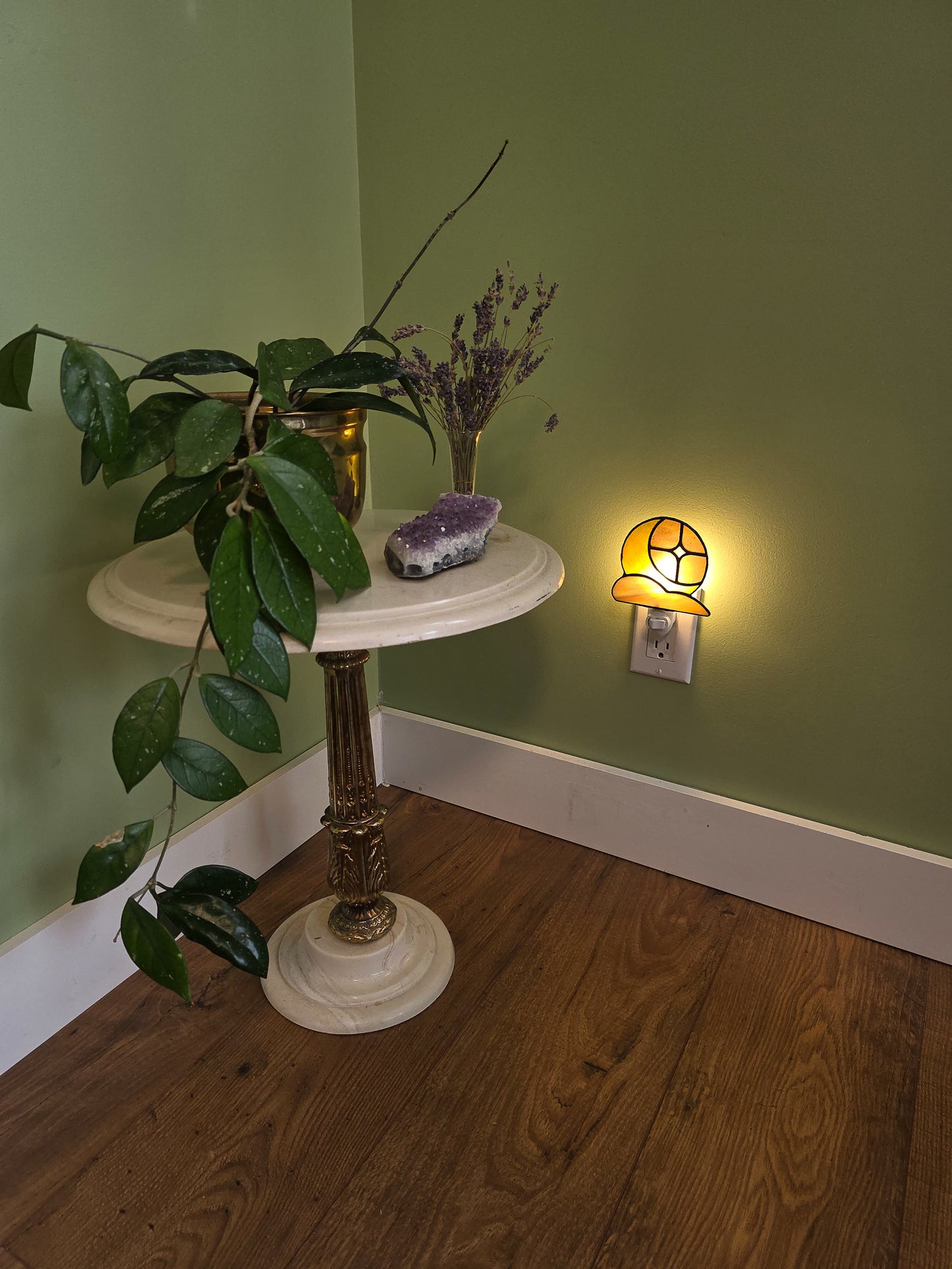 Mauve & Gold Cloudveil Night Light