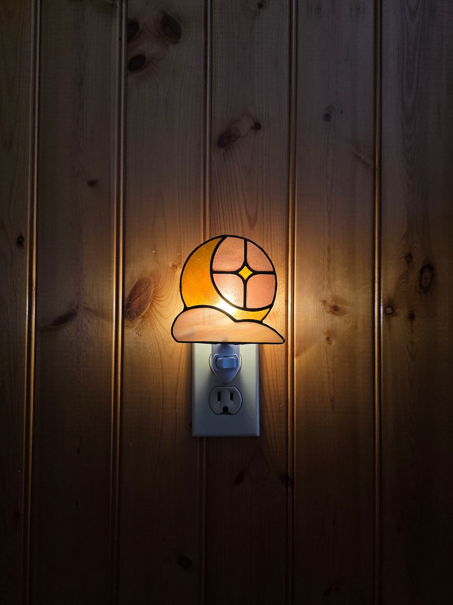 Mauve & Gold Cloudveil Night Light