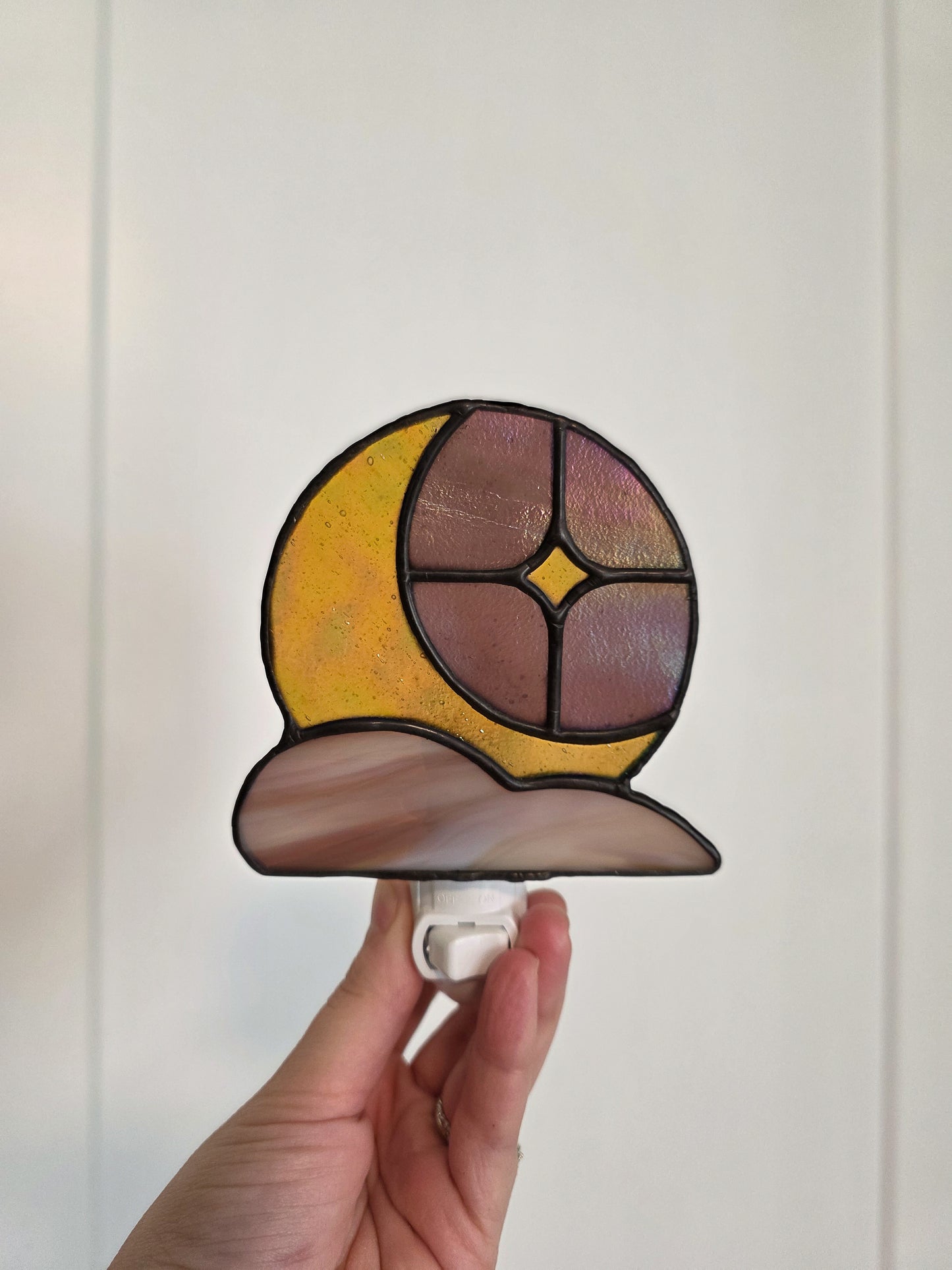 Mauve & Gold Cloudveil Night Light