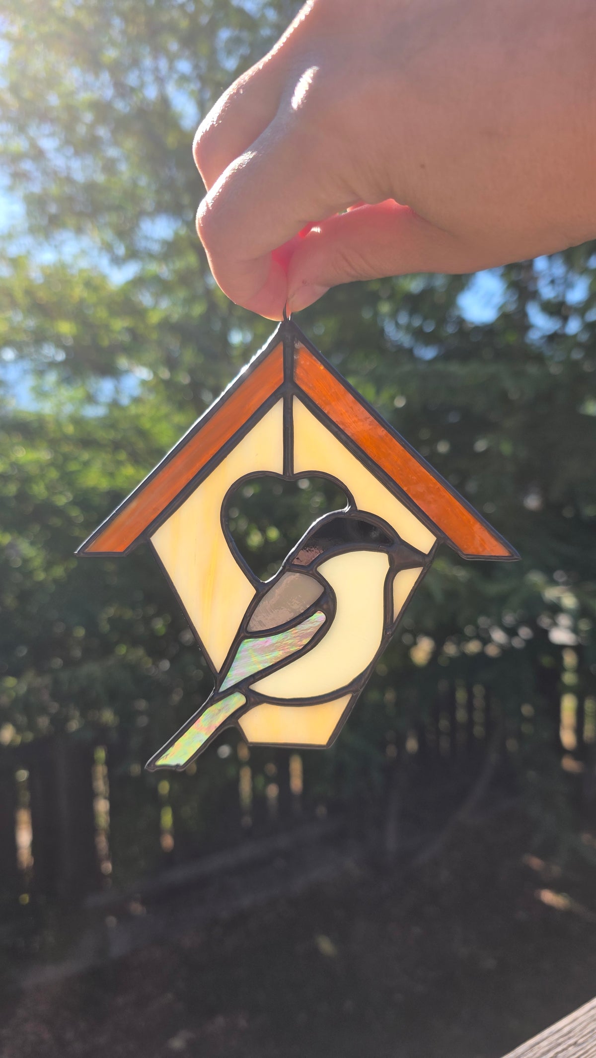 Mini Birdhouse Suncatcher