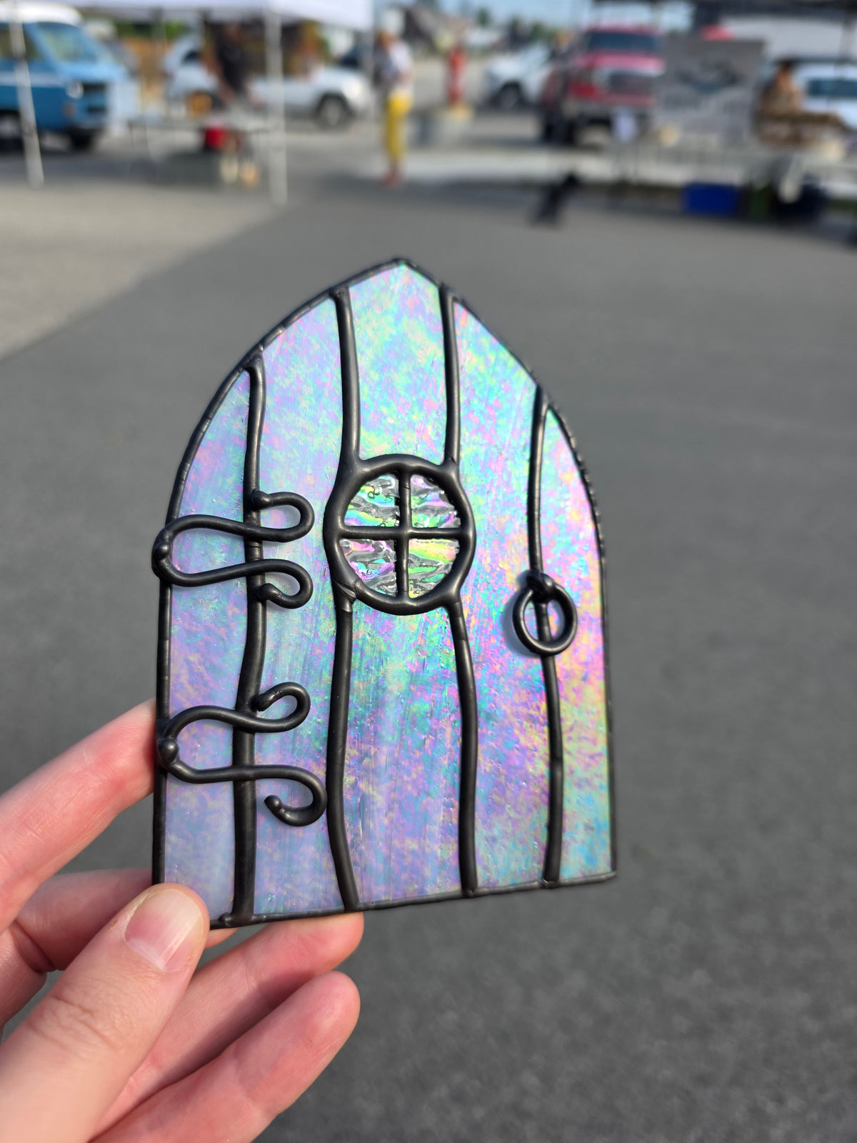 Stained Glass Faery Door