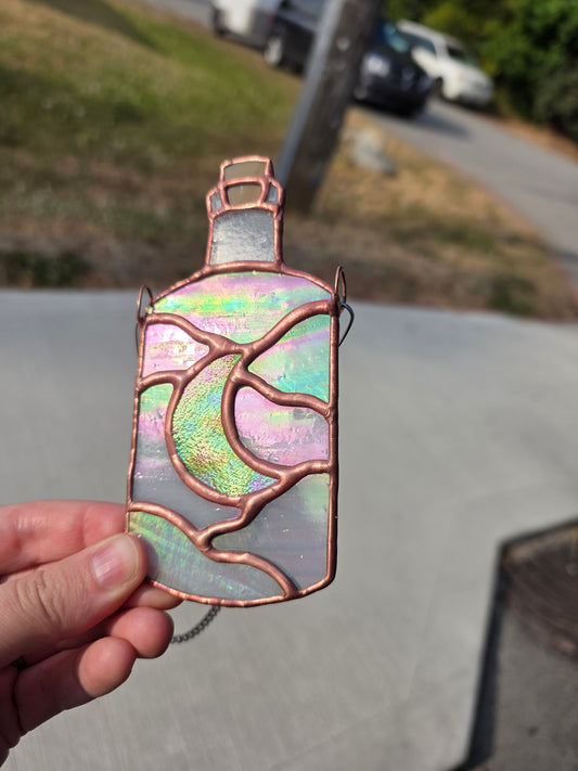 Moon in a Bottle Suncatcher
